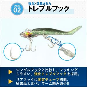 バイブレーションジグヘッドワーム1セット シー...の詳細画像3