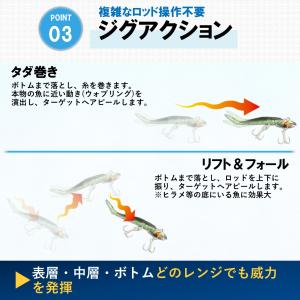 バイブレーションジグヘッドワーム1セット シー...の詳細画像4