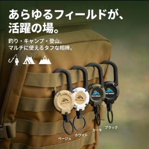 伸縮リール 2個セット アウトドア リュック ...の詳細画像3