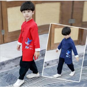 子供服 上下2点セット チャイナブラウス 長袖...の詳細画像3