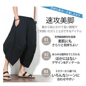 ワイドパンツ サルエルパンツ メンズ アラジン...の詳細画像1