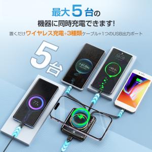 モバイルバッテリー ワイヤレス充電対応 軽量 ...の詳細画像3