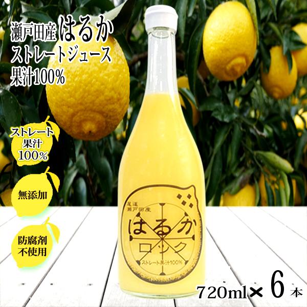 はるか ジュース 無添加 720ml×6本 ストレート 100% 広島 瀬戸田 国産 無添加 スカッ...