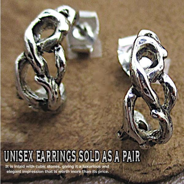 ペア売り ピアス C型スタッド オープンフープ デザイン 柄模様 両耳セット 透かし アラベスク ツ...