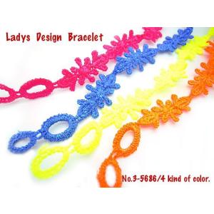 フラワー リボン レディース ミサンガ ブレスレ...の商品画像