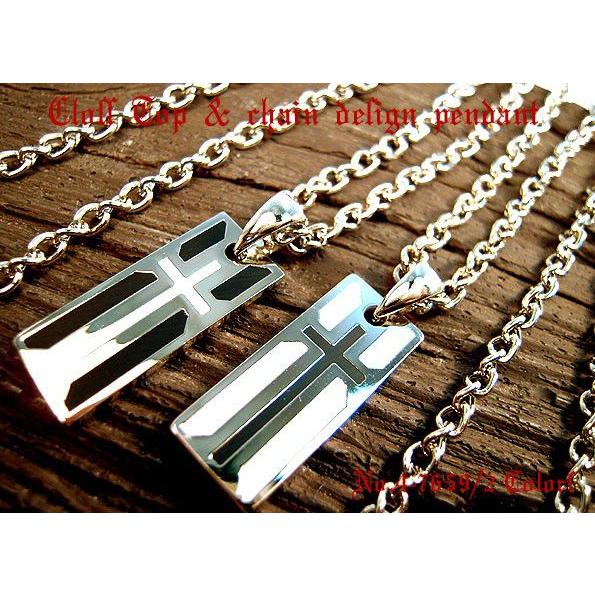 クロス/スモールプレート/トップ＆チェーン/ペンダント/ネックレス/4-7659