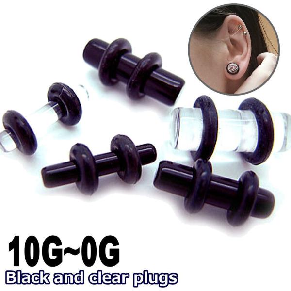 10G 8G 6G 4G 2G 0G UV アクリル プラグ ボディピアス 樹脂ピアス ラージイヤー...