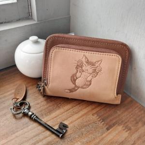 わちふぃーるど ダヤン 財布 長財布 ラウンド財布 ファスナー DB