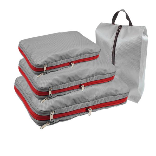 トラベルポーチ 旅行用 圧縮袋 バッグ 衣類 収納 出張 仕分け 簡単 防災