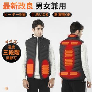 電熱ベスト 電熱ウェアインナー ヒーター内蔵 日本製繊維ヒーター