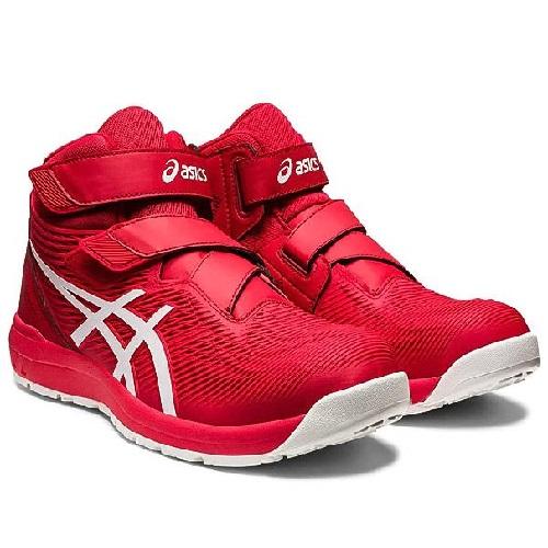 asics（アシックス）　安全靴　ウィンジョブ　CP120　クラシックレッド×ホワイト　25.0cm