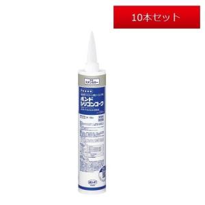 コニシ ボンド シリコンコーク 防カビ剤入り クリヤー 330ml 1箱/10本