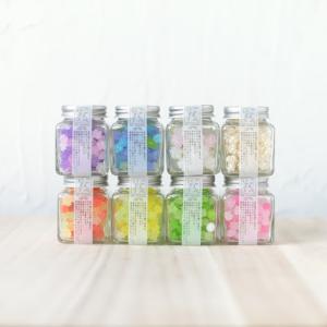 贈り物にオススメ　金平糖  8つの虹セット　菜の花、さくら草、もみじ、ふじ、忘れな草、すずらん、天然、酒粕各1個　997516