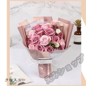 ソープフラワー 花束 花弁 ブーケ ギフト 石...の詳細画像1