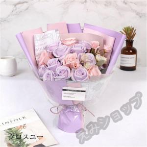 ソープフラワー 花束 花弁 ブーケ ギフト 石...の詳細画像4