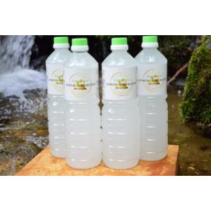 天然青森ひば水1L×4本/PET容器/天然ヒノキチオール140ppm以上含有！/青森ひば蒸留水/ヒバ水/青森ひば油/青森ひば精油/送料無料｜aomorihibayu