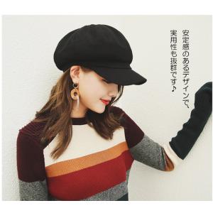 キャスケット レディース プレゼント 綿 ウー...の詳細画像3