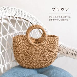 カゴバッグ 麦わらバッグ 大人カワイイ 小振り...の詳細画像4