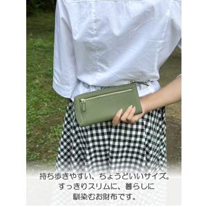 スキミング防止 本革長財布 レディース 薄型 ...の詳細画像3