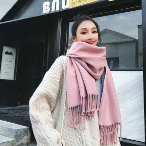 【希少サイズ】ハウスオブロータス マフラー ストール 大判 カシミヤ ピンク リバーシブル大判ストール カシミヤタッチ マフラー レディース メンズ