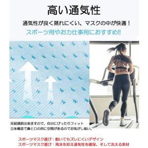 スポーツマスク 3枚入り 息がしやすいマスク ...の詳細画像5