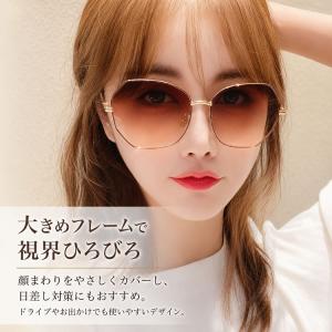 サングラス レディース 偏光サングラス 大きい...の詳細画像2