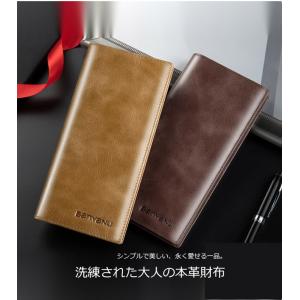 本革 長財布 メンズ レディース スリム 薄型...の詳細画像1