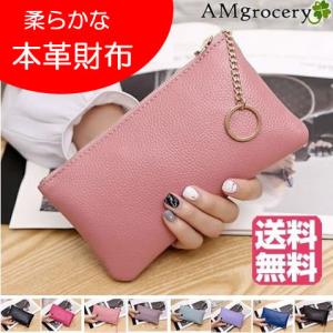 長財布 レディース 本革ポーチ スマホポーチ 新作 コンパクト 薄型 春財布 クリスマス 人気 送料無料 安い ギフト 薄い 軽い ポーチ 軽量