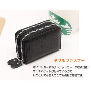 財布 カードケース 本革 じゃばら ダブルファ...の詳細画像4