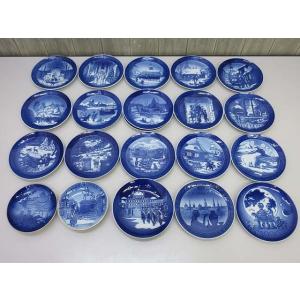 【中古】 ロイヤルコペンハーゲン イヤープレート 21枚セット Royal Copenhagen 飾...