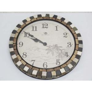 【未使用品】WEIMEISHI 石の時計 ミックス タイル 輸入雑貨 掛け時計 アナログ ストーン ...