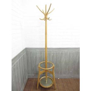 【中古】 秋田木工 ポールハンガー ナチュラル 高さ185cm 木製 コート掛け コートハンガー コ...