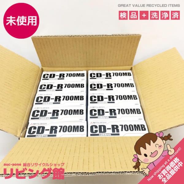 【未使用品】 三菱化学メディア CD-R 700MB 100枚入 SR80PP10 48倍速対応 フ...