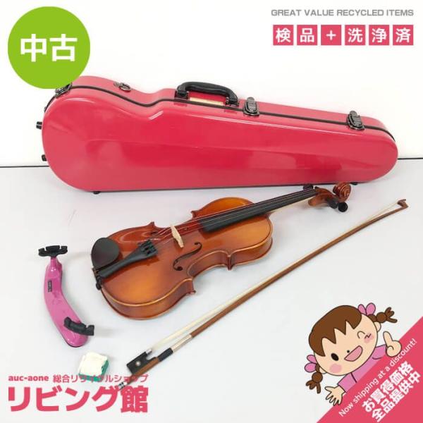 【中古】 スズキ バイオリン No.230 4/4 2010 ケース付き 弓付き 肩当て付 ハードケ...