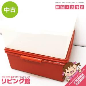 中古】タッパーウェア スーパーケース 2個セット クリア Tupperware 