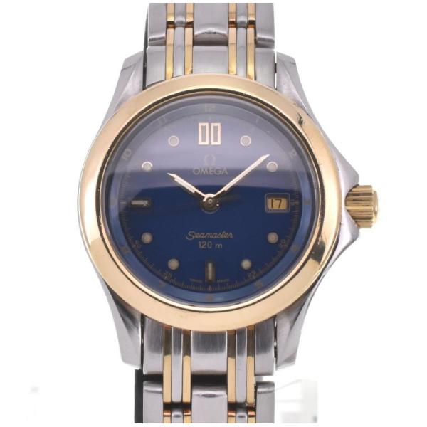 ☆良品【OMEGA】オメガ シーマスター 120m 2371.80 SS/K18YG クォーツ レデ...