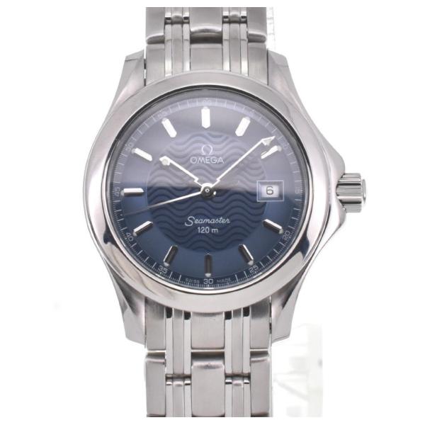 ☆美品【OMEGA】オメガ シ−マスタ− 120M 2571.81 デイト SS クォーツ レディー...