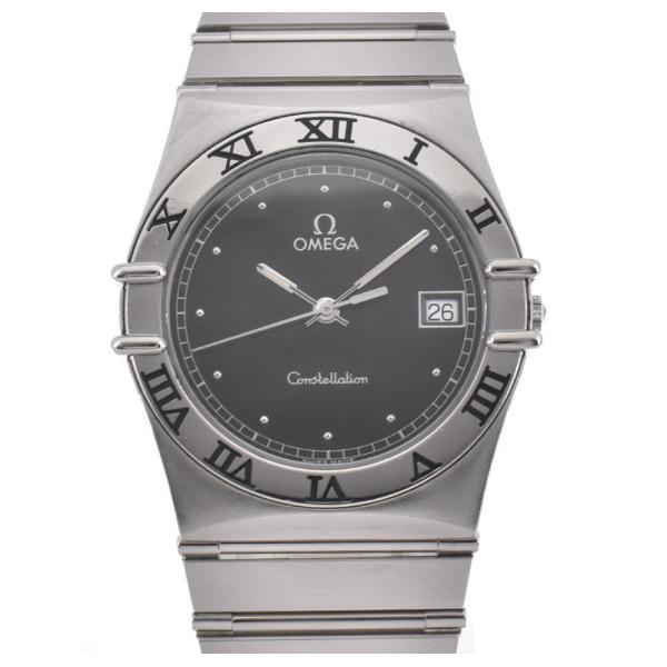 【OMEGA】オメガ コンステレーション デイト 1510.50 黒 文字盤 クォーツ メンズ Q#...