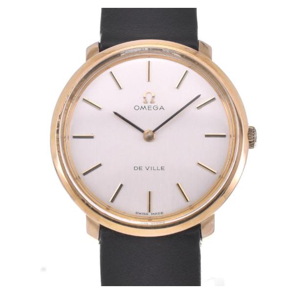 △ ☆良品【OMEGA】オメガ デビル Tool 104 GP/レザー 手巻き メンズ P#1077...