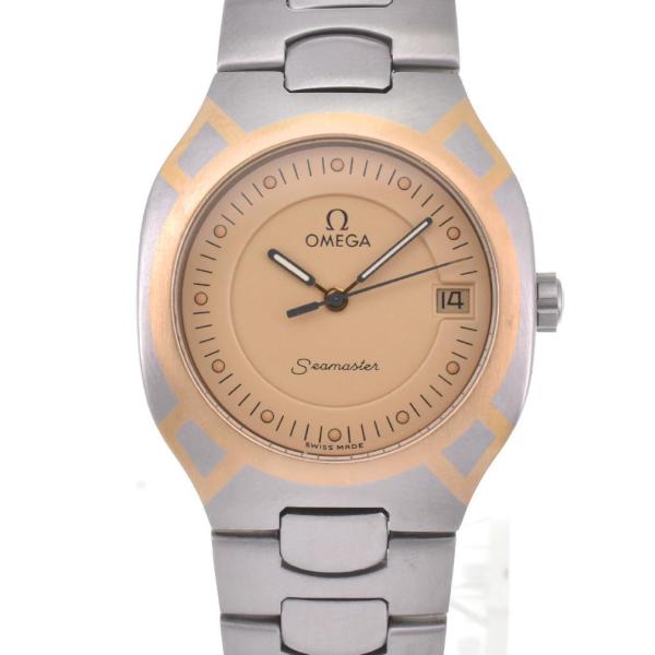 ☆美品【OMEGA】オメガ シーマスター ポラリス デイト SS/K18YG クォーツ メンズ P#...