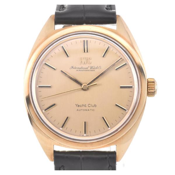△ 【IWC SCHAFFHAUSEN】IWC ヨットクラブ K18YG/レザー Cal.854 自...