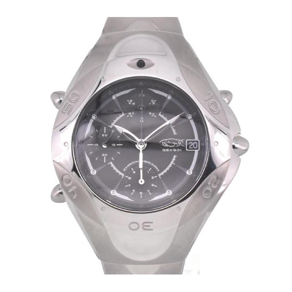 ☆未使用品【GSX】ジーエスエックス 901 Line クロノグラフ GSX901SBK クォーツ ...