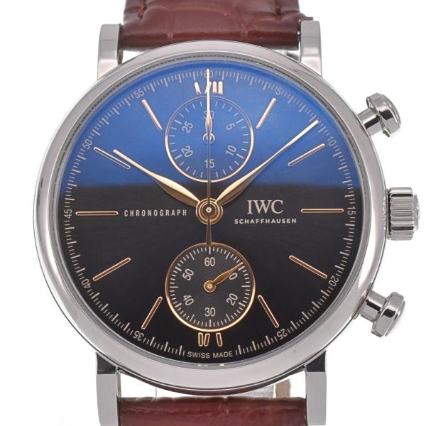 △ IWC SCHAFFHAUSEN IW391404 ポートフィノ クロノグラフ 自動巻き メンズ...