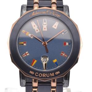 コルム CORUM 99.330.34 V585 アドミラルズカップ ガンブルー デイト SS/PG...