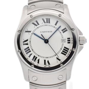 カルティエ CARTIER W20027K1 サントスクーガー MM デイト クォーツ ユニセックス...