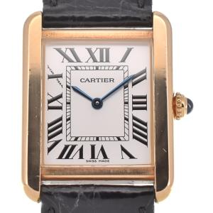 カルティエ CARTIER W1018755 タンクソロ SM K18YG/SS/レザー クォーツ ...