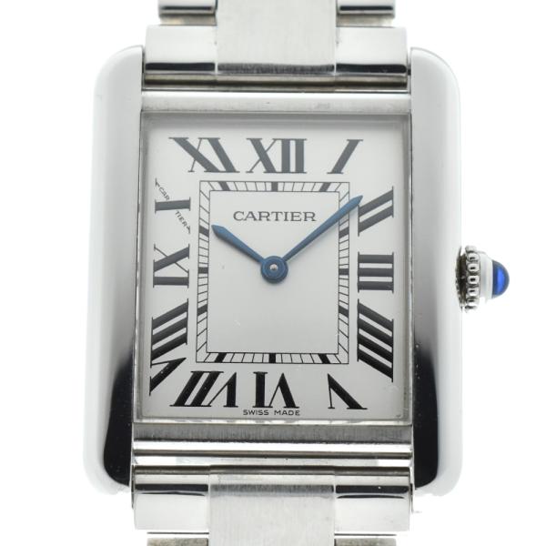 カルティエ CARTIER W5200013/3170 タンクソロ SM クォーツ レディース 良品...