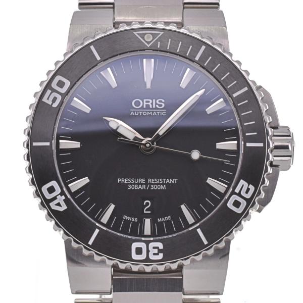 オリス ORIS 01.733.7653 アクイス デイト ダイバーズ 自動巻き メンズ 美品 H#...