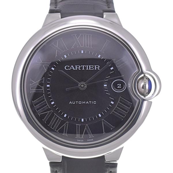 値下 カルティエ CARTIER WSBB0003 バロンブルーLM デイト 自動巻き メンズ 美品...
