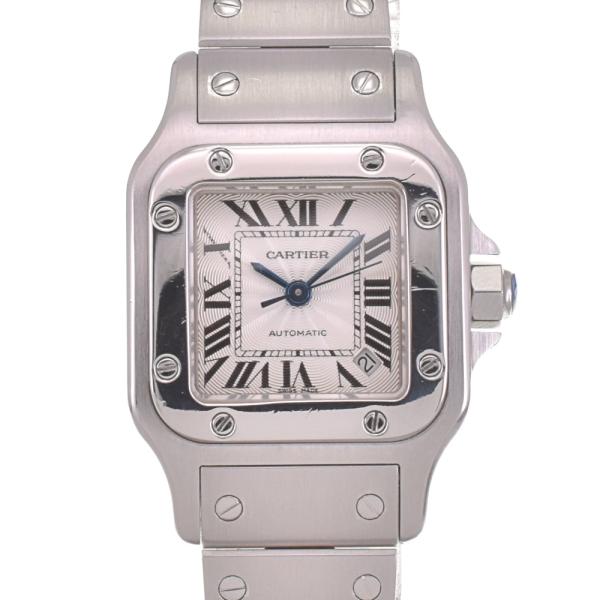 値下 カルティエ CARTIER W20054D6 サントスガルベ SM 自動巻き レディース 良品...